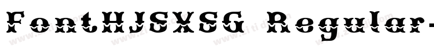 FontHJSXSG Regular字体转换 FontHJSXSG Regular字体转换